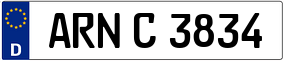 Trailer License Plate